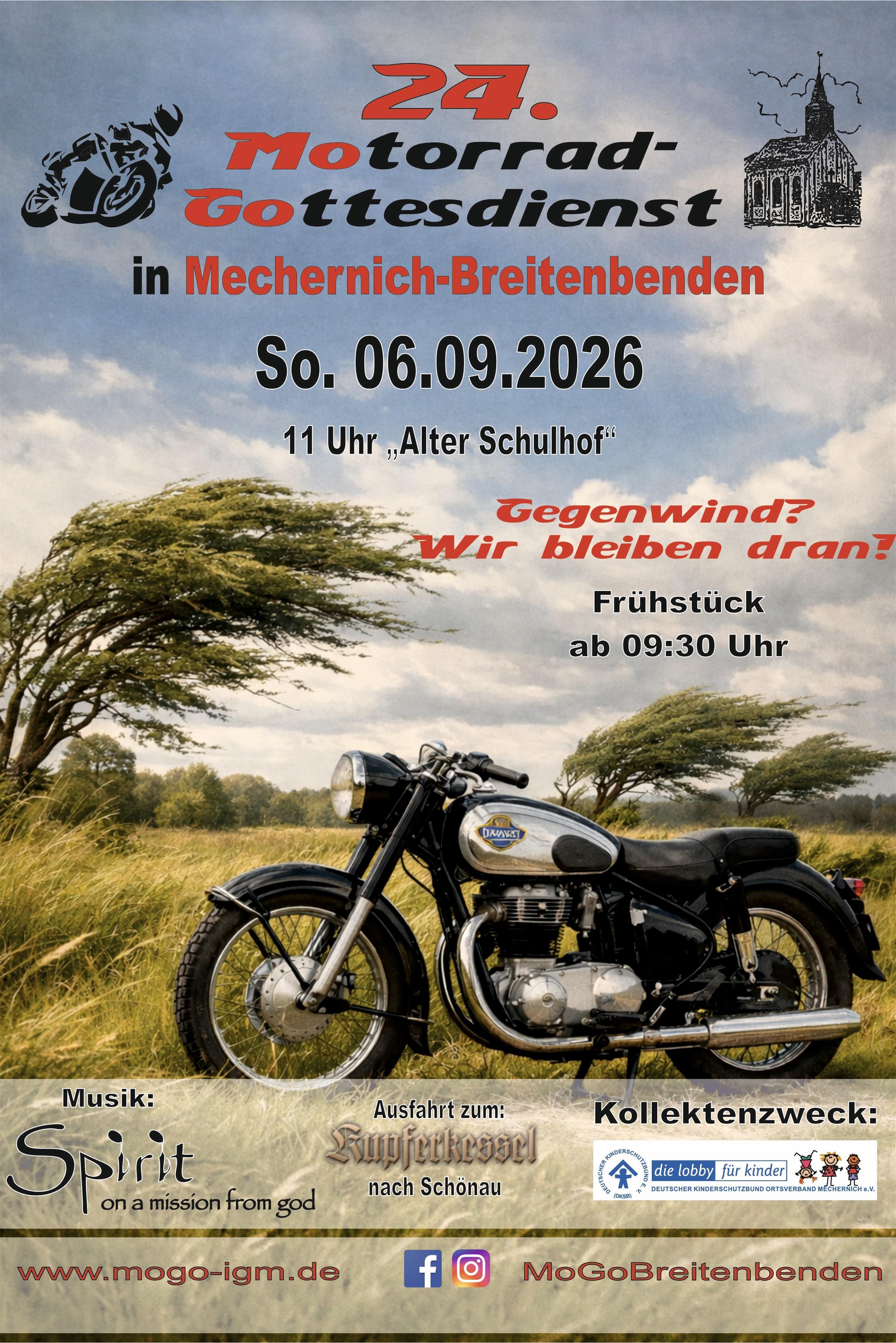 24. Motorrad-Gottesdienst • Römerkanal