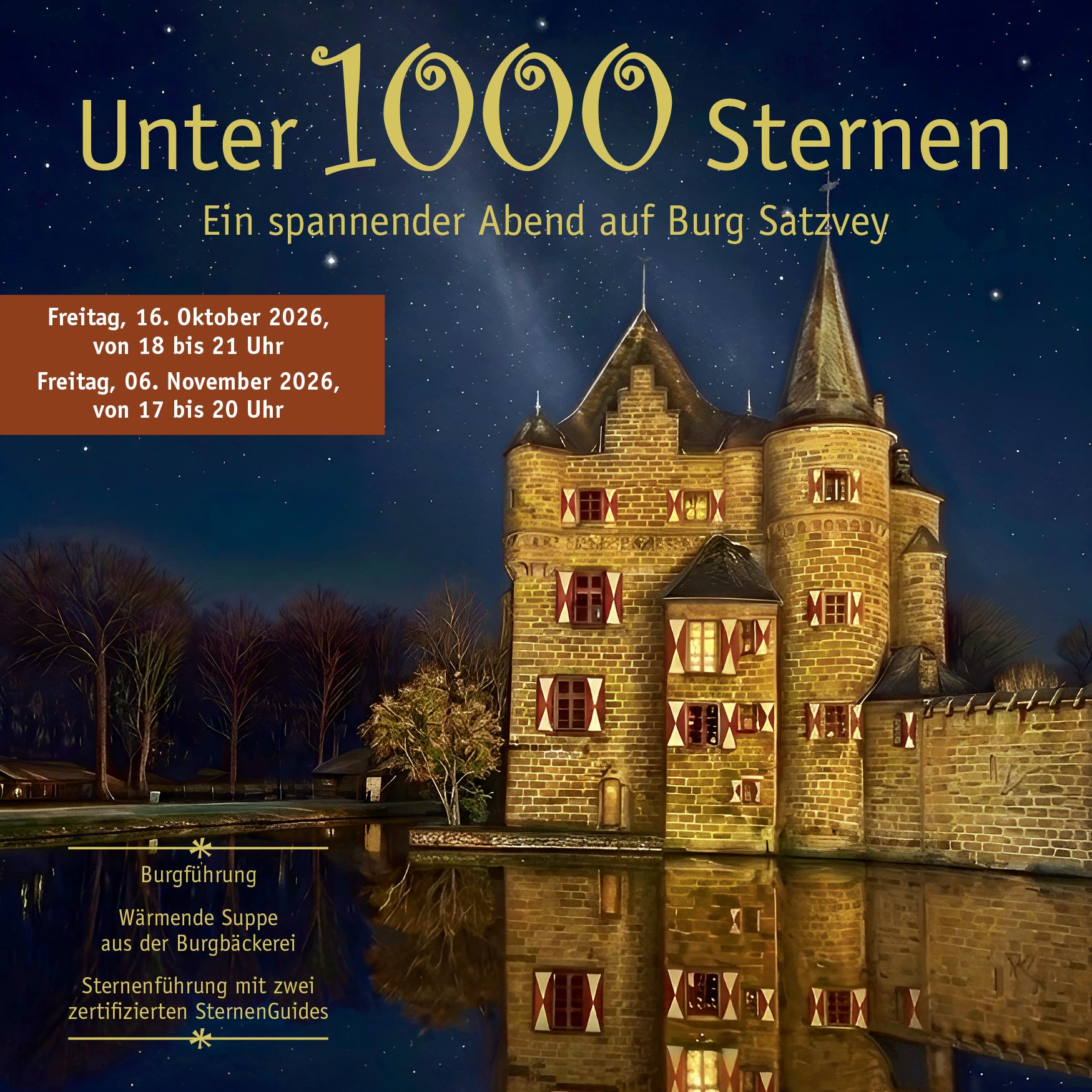 Unter 1000 Sternen - ein spannender Abend auf Burg Satzvey • Römerkanal